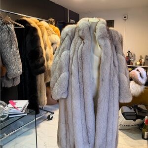 Vintage Silver Fox Coat
